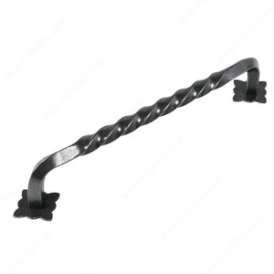 Door Pull LD8015/8075/8085, Finish Satin Steel, Center to Center 12 in Door Pull LD8015/8075/8085, Finish Satin Steel, Center to Center 12 in