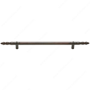 Appliance Pull LD8160 Series, Finish Rust, Center to Center 10 in, Length - Overall Dimensions 18 1/2 in Appliance Pull LD8160 Series, Finish Rust, Center to Center 10 in, Length - Overall Dimensions 18 1/2 in