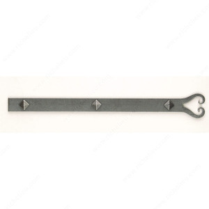 Dummy Strap Hinge LH8850 Series, Overall Length 15.75 in, Finish Satin Steel