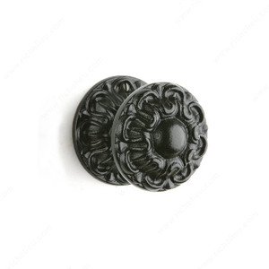 Door Knob LK6115, Finish Satin Black