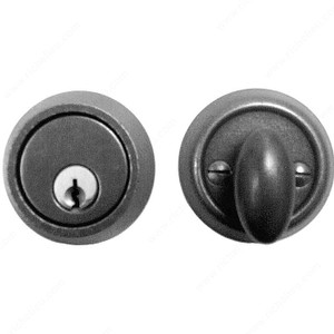 Auxiliary Deadbolt LM5502/5503, Backset 2 3/4 in, Finish Satin Steel Auxiliary Deadbolt LM5502/5503, Backset 2 3/4 in, Finish Satin Steel