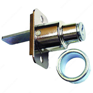 Sliding Door Lock, Finish Satin Chrome Sliding Door Lock, Finish Satin Chrome