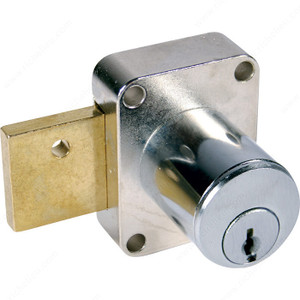 Series LOC8173 Lock, Key Type Keyed Alike #101, Finish Brushed Chrome Series LOC8173 Lock, Key Type Keyed Alike #101, Finish Brushed Chrome