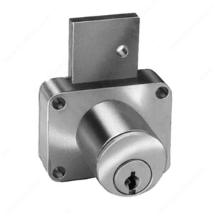 Series LOC8178 and LOC8179 Locks, Key Type Keyed Alike #107, Cylinder Length 1 3/8 in, Finish Satin Brass