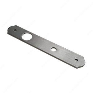 Escutcheon Plate LP7500, Finish Satin Steel, Function Cylinder Escutcheon Escutcheon Plate LP7500, Finish Satin Steel, Function Cylinder Escutcheon