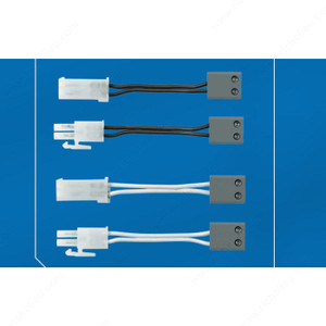 Infinex Linking Cords, Finish White, Length 10 in