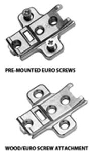 Wing Base Plates for Frameless Applications, 4.3mm Wing Base Plates for Frameless Applications, 4.3mm