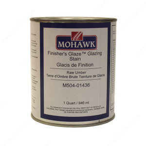 Finisher's Glaze Glazing Stain, Volume 1 qt, Finish Raw Umber Finisher's Glaze Glazing Stain, Volume 1 qt, Finish Raw Umber