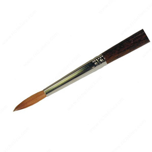 Luna Round Brush for Touch-Ups, Size 2, Width 3/32 in, Length 1/2 in