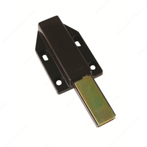 Magnetic Touch Latch With Long Stroke, Color/Finish Brown PRO-PACK 2 Magnetic Touch Latch With Long Stroke, Color/Finish Brown PRO-PACK 2