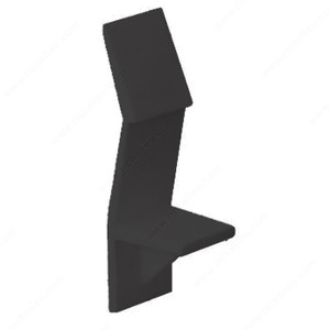 Locking Plastic Pin, Drilling Diameter 5 mm, Shelf Thickness 5/8 in, Material Polypropylene, Finish Black