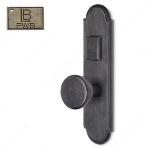 Left Mortise Escutcheon Entry, Knob K2/K2, 2.50 - Montana, Finish Pewter Bronze