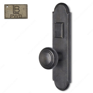 Left Mortise Escutcheon Entry, Knob K3/K3, 2.50 - Montana, Finish Pewter Bronze Left Mortise Escutcheon Entry, Knob K3/K3, 2.50 - Montana, Finish Pewter Bronze
