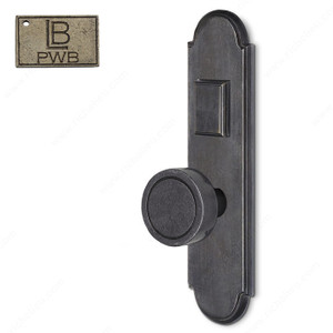 Left Mortise Escutcheon Entry, Knob K4/K4, 2.75 - Montana, Finish Pewter Bronze