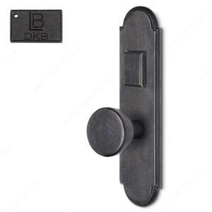 Left Hand Reverse Mortise Escutcheon Entry, Knob K2/K2, 2.50 - Montana, Finish Dark Bronze