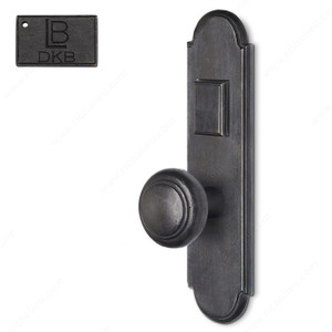 Left Hand Reverse Mortise Escutcheon Entry, Knob K3/K3, 2.50 - Montana, Finish Dark Bronze
