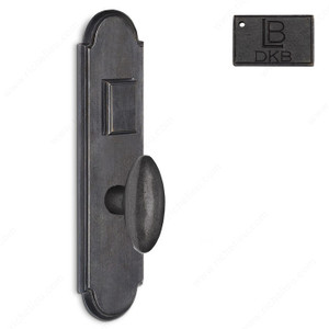 Right Mortise Escutcheon Entry, Knob K1/K1, 2.50 - Montana, Finish Dark Bronze Right Mortise Escutcheon Entry, Knob K1/K1, 2.50 - Montana, Finish Dark Bronze
