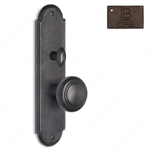 Right Hand Reverse Mortise Escutcheon Entry, Knob K3/K3, 2.50 - Montana, Finish Copper Bronze
