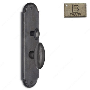 Mortise Escutcheon Full Dummy, Knob K1/K1 - Montana, Finish Pewter Bronze Mortise Escutcheon Full Dummy, Knob K1/K1 - Montana, Finish Pewter Bronze