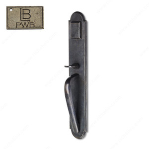 Mortise Handle Full Dummy, Knob K2 - Montana, Finish Pewter Bronze