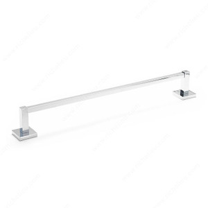 Towel Bar - Palisades Collection, Length - Overall Dimensions 495 mm, Finish Chrome, Center-to-Center 444 mm Towel Bar - Palisades Collection, Length - Overall Dimensions 495 mm, Finish Chrome, Center-to-Center 444 mm