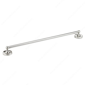 Towel Bar - Cambridge Collection, Length - Overall Dimensions 650 mm, Finish Brushed Nickel, Center-to-Center 559 mm Towel Bar - Cambridge Collection, Length - Overall Dimensions 650 mm, Finish Brushed Nickel, Center-to-Center 559 mm