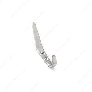 Contemporary Metal Hook - 1513, Finish Brushed Nickel, Our Divisions Nystrom PRO-PACK 2 Contemporary Metal Hook - 1513, Finish Brushed Nickel, Our Divisions Nystrom PRO-PACK 2