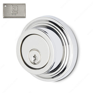 Auxiliary Deadbolt, Double Cylinder, 2.38 - New York, Finish PVD Brushed Nickel Auxiliary Deadbolt, Double Cylinder, 2.38 - New York, Finish PVD Brushed Nickel