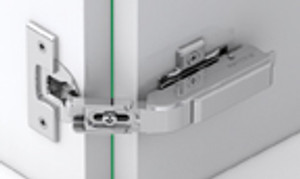 Tiomos Pie-Cut Corner Hinges, Dowel, 45, Overlay Tiomos Pie-Cut Corner Hinges, Dowel, 45, Overlay