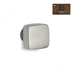Transitional Brass Knob - C6, Finish Brushed Antique Brass, Type Cabinet Knob Square C6 Transitional Brass Knob - C6, Finish Brushed Antique Brass, Type Cabinet Knob Square C6