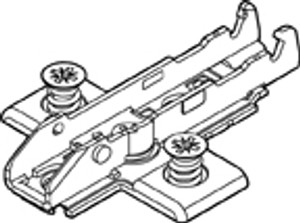 Wing Base Plates with Pre-Mounted Euro Screws (13.5mm), 3.5mm Wing Base Plates with Pre-Mounted Euro Screws (13.5mm), 3.5mm