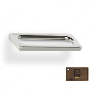 Contemporary Brass Pull - P6, Finish Brushed Antique Brass Contemporary Brass Pull - P6, Finish Brushed Antique Brass