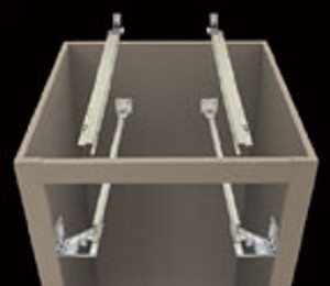 Regular Extension, Undermount, Medium-Duty Slides, 3/4, Soft-Close, 75 lb, Almond, 12" Regular Extension, Undermount, Medium-Duty Slides, 3/4, Soft-Close, 75 lb, Almond, 12"
