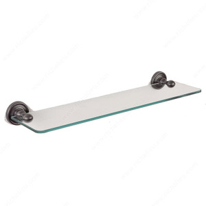 Glass Shelf - Provence Series, Finish Satin Black Glass Shelf - Provence Series, Finish Satin Black