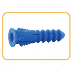 Plastic Shield, Load Capacity - Ceiling Mounted/Concrete 25 kg, Load Capacity - Wall Mounted/Concrete 50 kg, Diameter 1/4 in, Finish Blue Plastic Shield, Load Capacity - Ceiling Mounted/Concrete 25 kg, Load Capacity - Wall Mounted/Concrete 50 kg, Diameter 1/4 in, Finish Blue