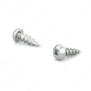 Zinc-Plated Wood Screw, Pan Head, Square Drive, Coarse Thread, Regular Wood Point, Zinc plated assembly screw, Screw Size 6, Length 5/8 in, Function Hinges and Hardware Zinc-Plated Wood Screw, Pan Head, Square Drive, Coarse Thread, Regular Wood Point, Zinc plated assembly screw, Screw Size 6, Length 5/8 in, Function Hinges and Hardware