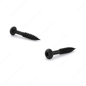 Plain Wood Screw, Pan Head, Square Drive, Regular Thread, Type 17 Point, Assembly screw without plating, Length 1 1/4 in Plain Wood Screw, Pan Head, Square Drive, Regular Thread, Type 17 Point, Assembly screw without plating, Length 1 1/4 in
