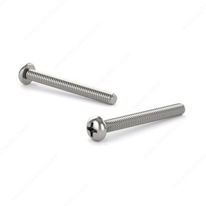 Stainless Steel Machine Screw, Pan Head, Phillips Drive TPI 24, Type B Point, 18- 8 stainless steel Imperial screw, Length 1 in Stainless Steel Machine Screw, Pan Head, Phillips Drive TPI 24, Type B Point, 18- 8 stainless steel Imperial screw, Length 1 in