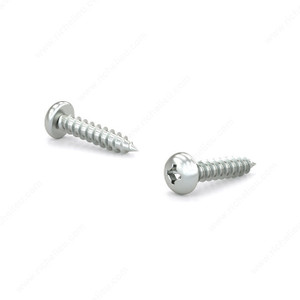 Zinc Plated Metal screw, Pan head, Quadrex Drive, Self-tapping thread, Type A point, Zinc plated self- tapping screw for doors and windows, Screw Size 8, Length 5/8 in Zinc Plated Metal screw, Pan head, Quadrex Drive, Self-tapping thread, Type A point, Zinc plated self- tapping screw for doors and windows, Screw Size 8, Length 5/8 in