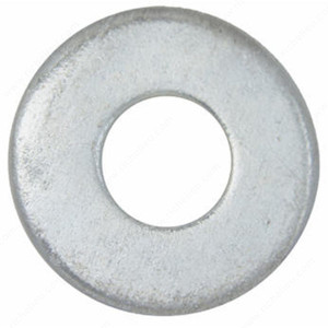 Zinc flat ring (USS), Zinc, Bolt Diameter 3/8, Outside Diameter 1 in, Inside Diameter 7/16 in, Thickness 1/16 to 1 1/32 in PRO-PACK 2
