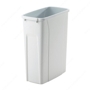 KV Waste Bins, Total Capacity 20 qt, Width 14 1/4 in, Depth 7 1/4 in, Height 16 in