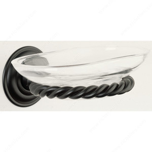 Soap Dish - Riviera Series, Finish Satin Black Soap Dish - Riviera Series, Finish Satin Black