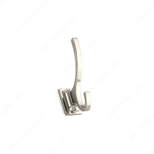 Transitional Metal Hook - 1233, Finish Brushed Nickel, Our Divisions Richelieu Transitional Metal Hook - 1233, Finish Brushed Nickel, Our Divisions Richelieu