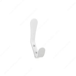 Contemporary Metal Hook - 1253, Finish White, Our Divisions Richelieu PRO-PACK 3 Contemporary Metal Hook - 1253, Finish White, Our Divisions Richelieu PRO-PACK 3