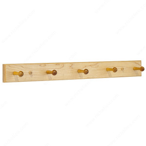 Classic Hook Rack - 3203, Board Finish Maple, Finish Maple, Height - Overall Dimensions 69.9 mm, Width - Overall Dimensions 606.4 mm Classic Hook Rack - 3203, Board Finish Maple, Finish Maple, Height - Overall Dimensions 69.9 mm, Width - Overall Dimensions 606.4 mm