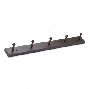 Classic Hook Rack - 3203, Board Finish Mocha, Finish Mocha, Height - Overall Dimensions 69.9 mm, Width - Overall Dimensions 606.4 mm Classic Hook Rack - 3203, Board Finish Mocha, Finish Mocha, Height - Overall Dimensions 69.9 mm, Width - Overall Dimensions 606.4 mm
