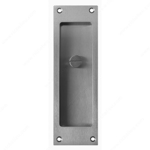 Privacy Flush Pull (Emergency Key) - Square Style, Door Thickness 1 3/8 in, Finish Brushed Oil-Rubbed Bronze Privacy Flush Pull (Emergency Key) - Square Style, Door Thickness 1 3/8 in, Finish Brushed Oil-Rubbed Bronze