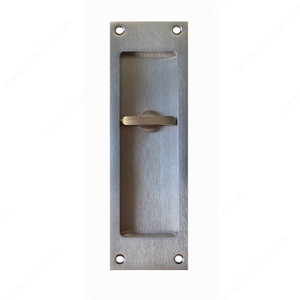 Privacy Flush Pull (Thumb Turn) - Square Style, Door Thickness 1 3/8 in, Finish Brushed Nickel Privacy Flush Pull (Thumb Turn) - Square Style, Door Thickness 1 3/8 in, Finish Brushed Nickel