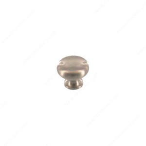 Traditional Solid Brass Knob - 706, Finish Satin Nickel