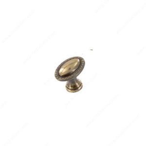 Oval Solid Brass Knob - 796, Oval Solid Brass Knob - 796,